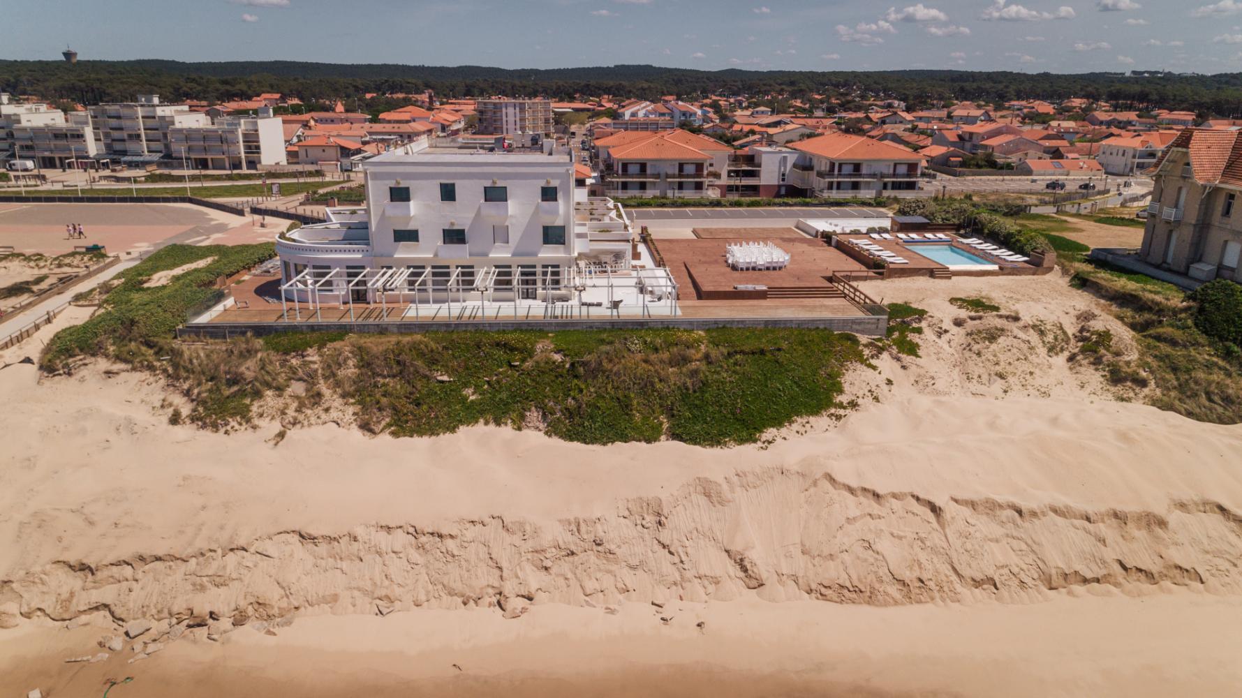 Le grand hôtel de la plage en mai 2020